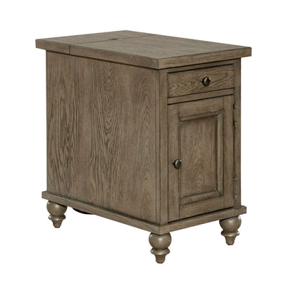 Americana Farmhouse - Chair Side Table - Light Brown - Hornell Furniture Outlet