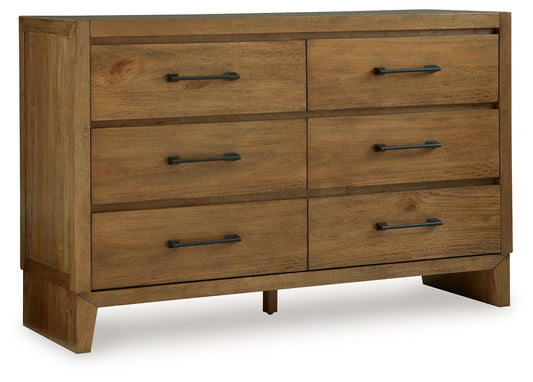 Sherbana - Light Brown - Dresser - Hornell Furniture Outlet