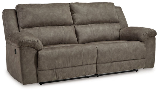 Laresview - Fossil - 2 Seat Reclining Sofa - Hornell Furniture Outlet