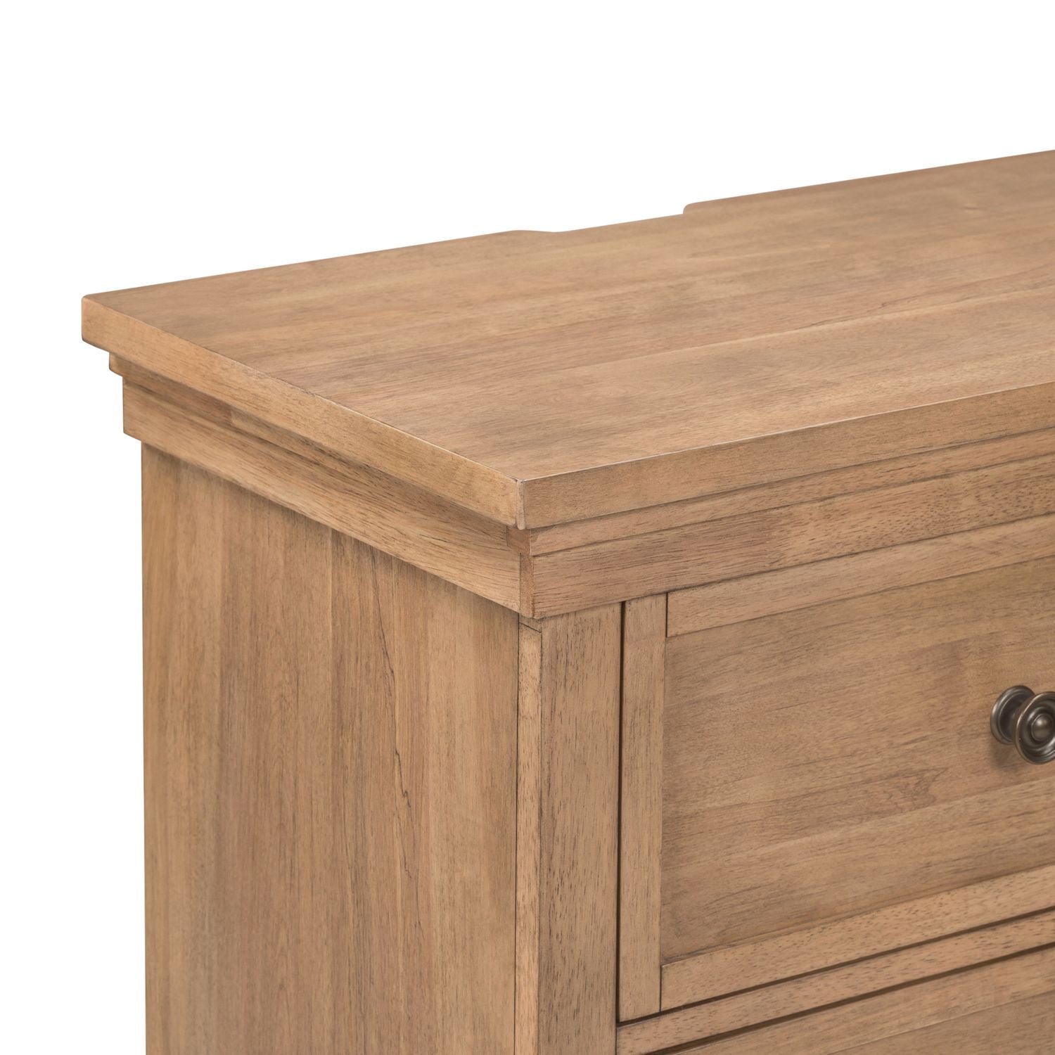 Haven Hills - Nightstand With Charging Station - Camel Beige - Hornell Furniture Outlet