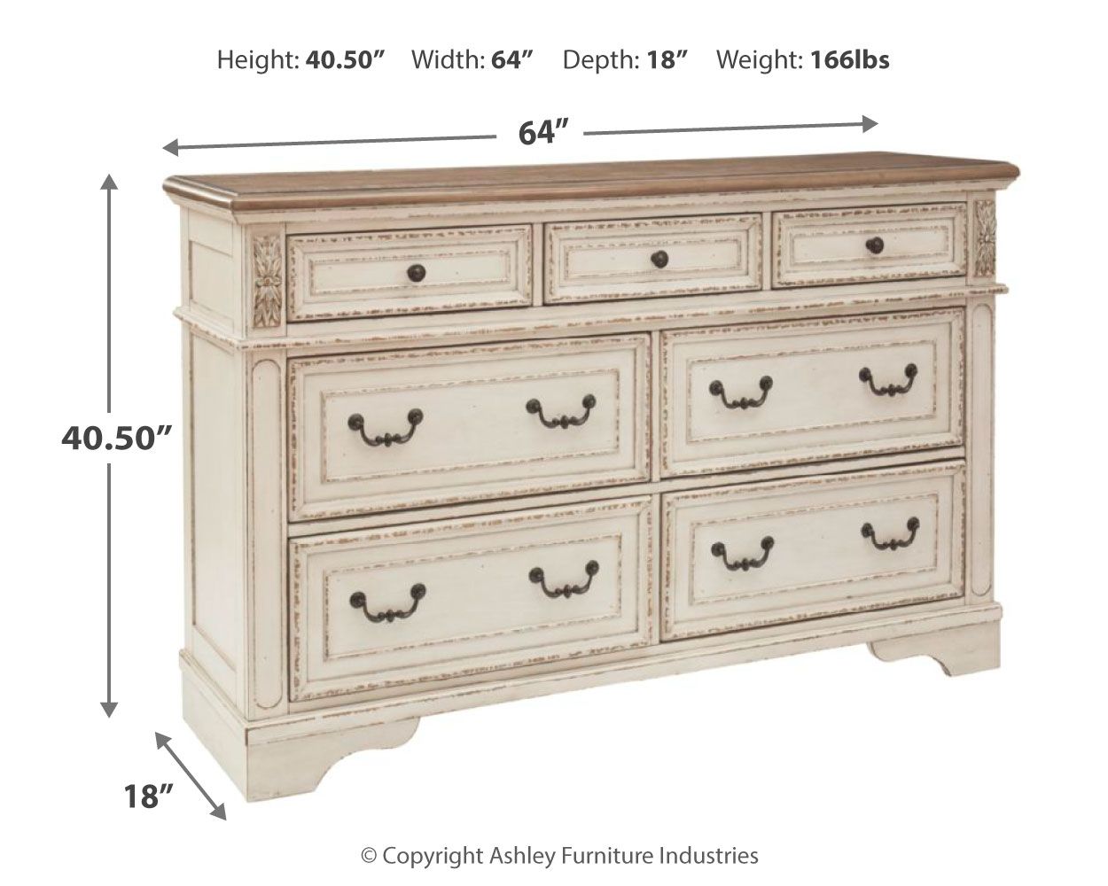 Realyn - Dresser, Mirror - Hornell Furniture Outlet