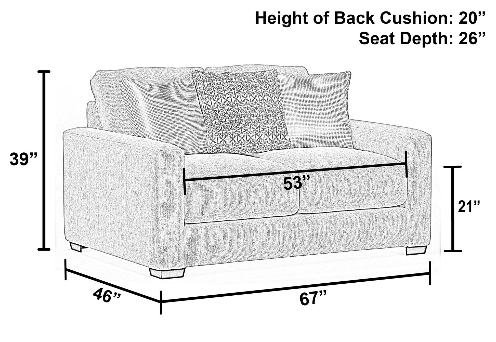 Hyde Park - Loveseat - Hornell Furniture Outlet