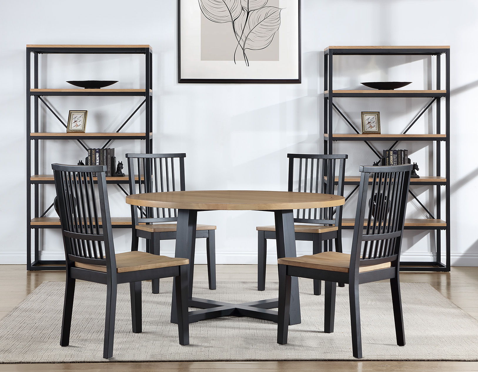 Magnolia - Side Chair (Set of 2) - Black - Hornell Furniture Outlet