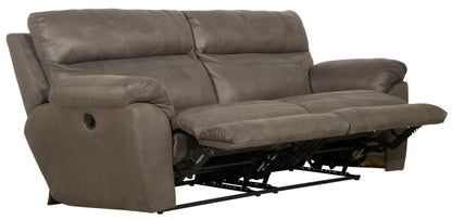 Atlas - Reclining Sofa - Charcoal - Hornell Furniture Outlet