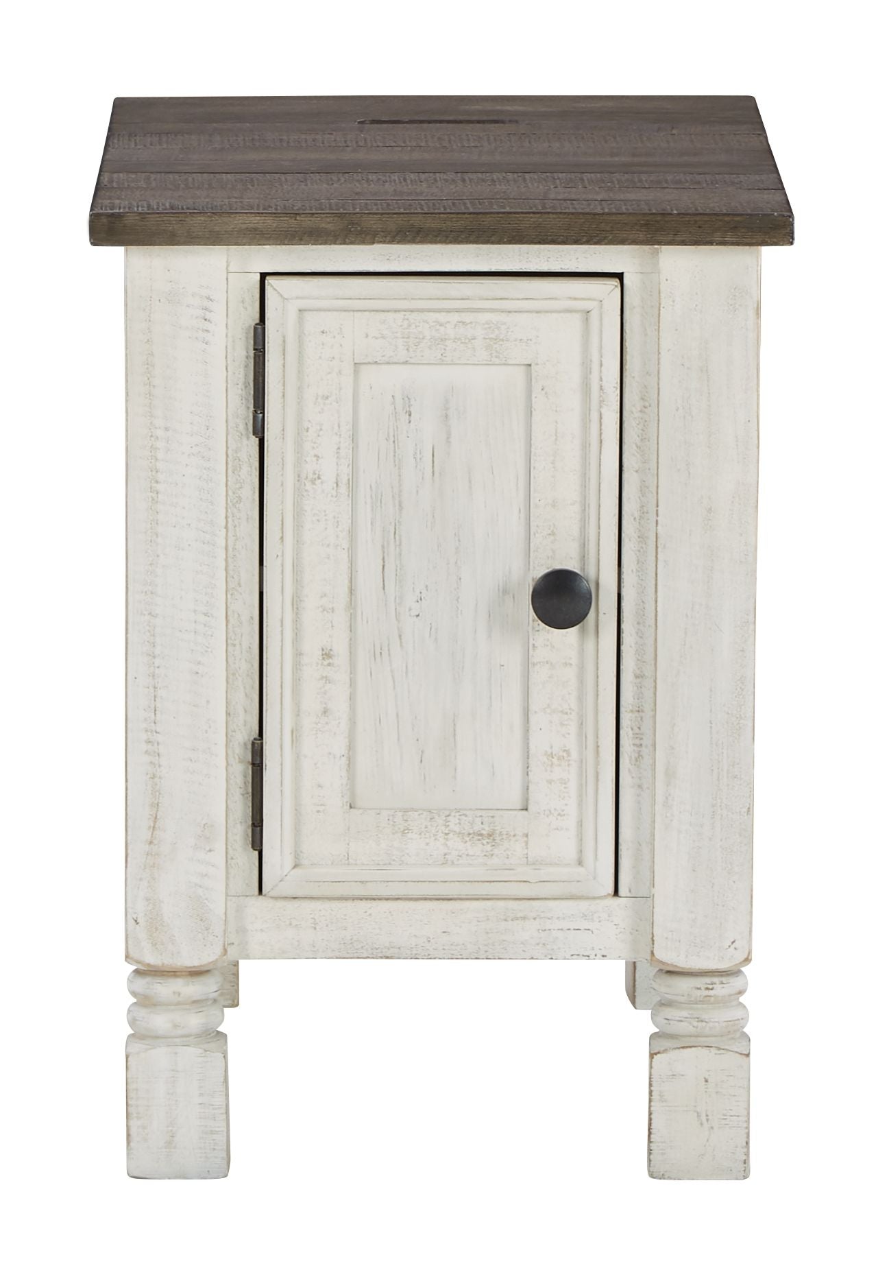Havalance - White / Gray - Chair Side End Table - Hornell Furniture Outlet