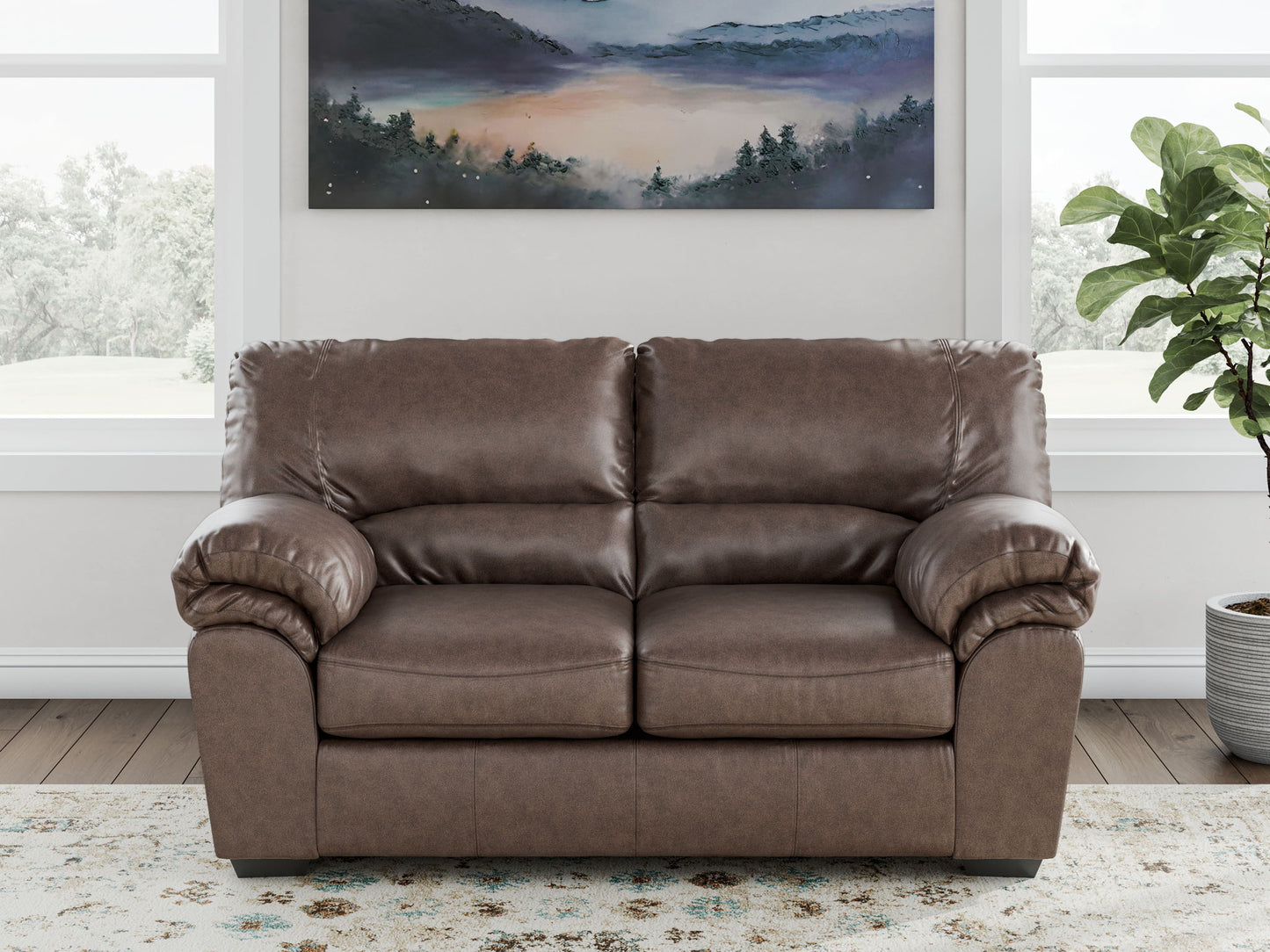 WillowBend - Umber - Loveseat - Hornell Furniture Outlet