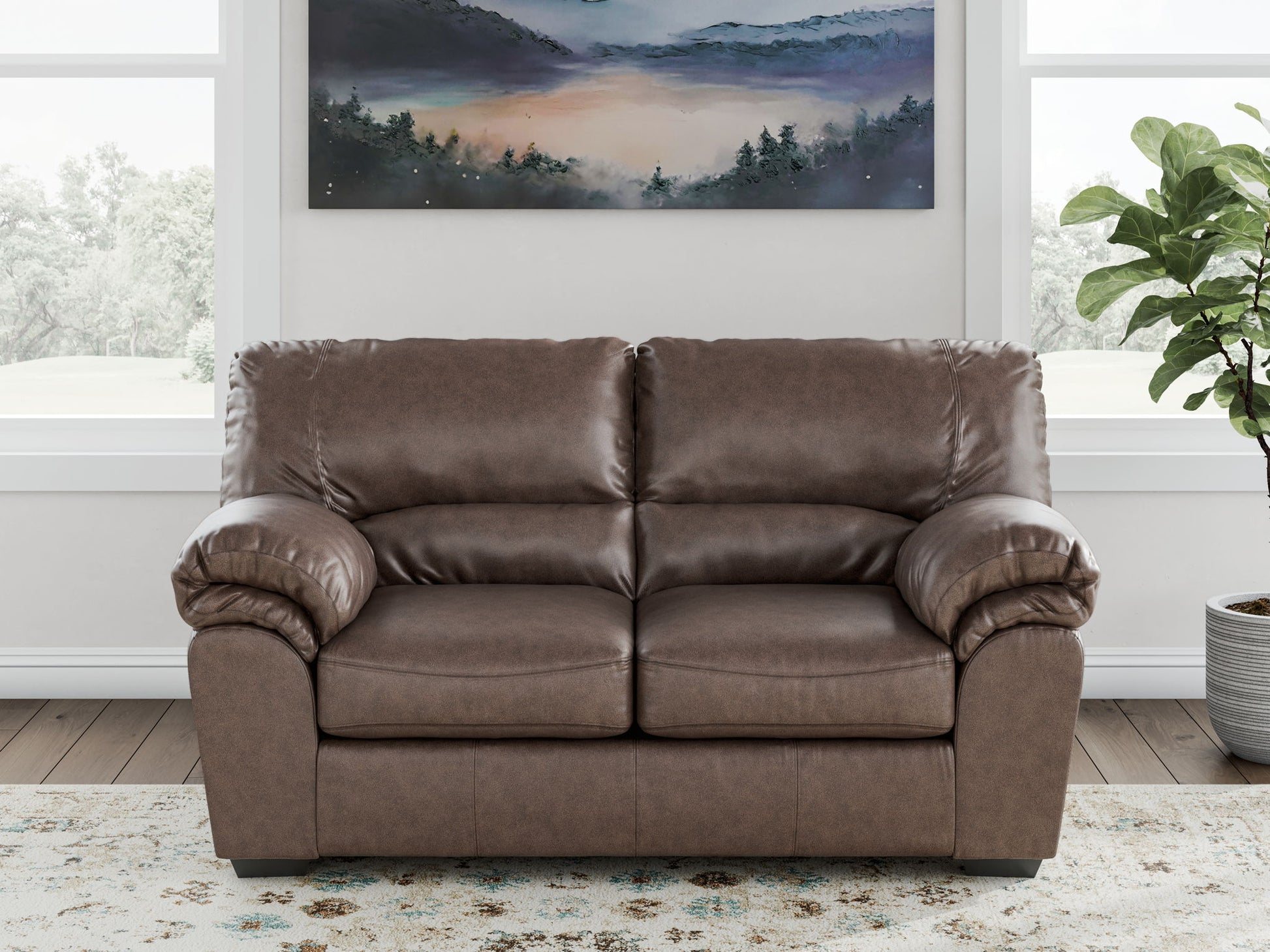 WillowBend - Umber - Loveseat - Hornell Furniture Outlet