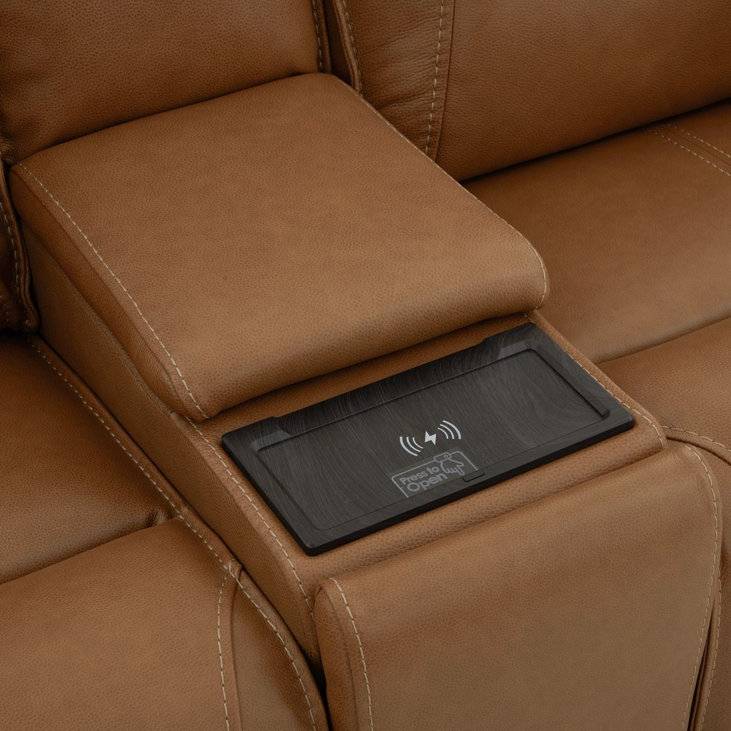 Callihan - Loveseat With Console P3 & ZW - Brown - Hornell Furniture Outlet