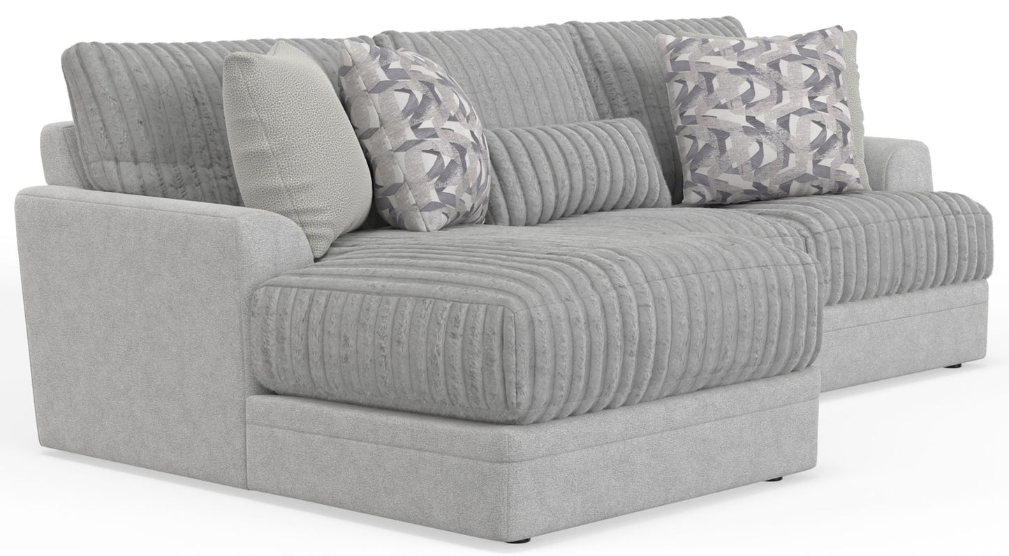 Titan - Sectional With Comfort Coil Seating And Accent Pillows Included - Hornell Furniture Outlet