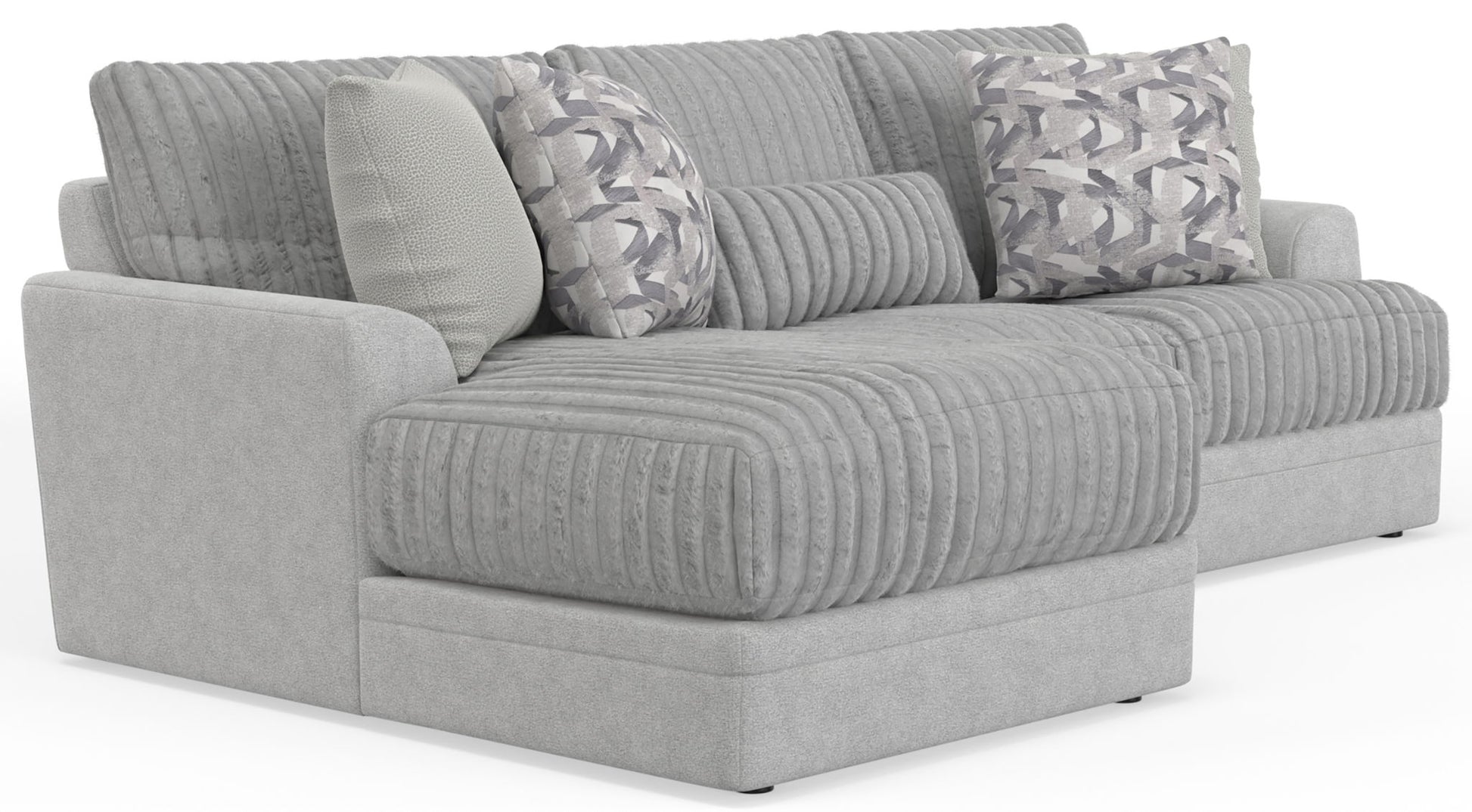 Titan - Sectional With Comfort Coil Seating And Accent Pillows Included - Hornell Furniture Outlet