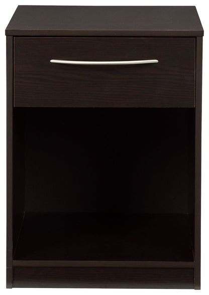 Finch - Black - One Drawer Night Stand - Hornell Furniture Outlet