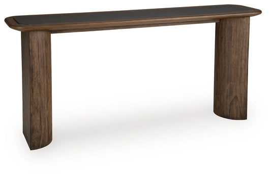 Dontayne - Sofa Table - Warm Brown - Hornell Furniture Outlet