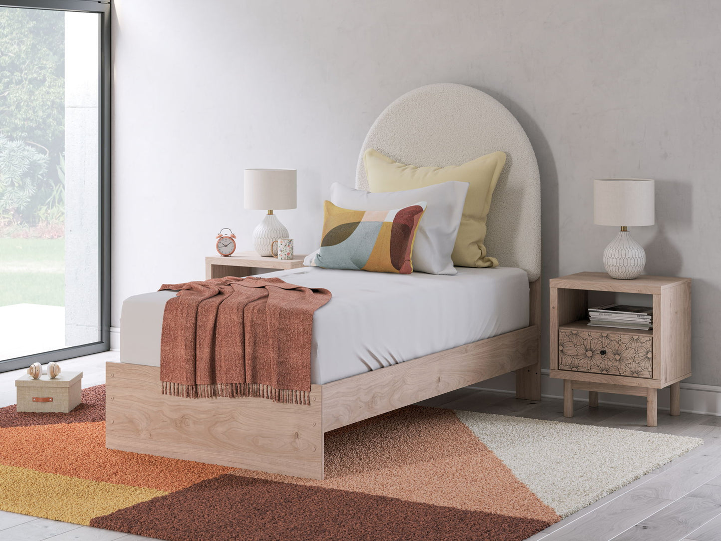 Arloster - Upholstered Panel Bed - Hornell Furniture Outlet