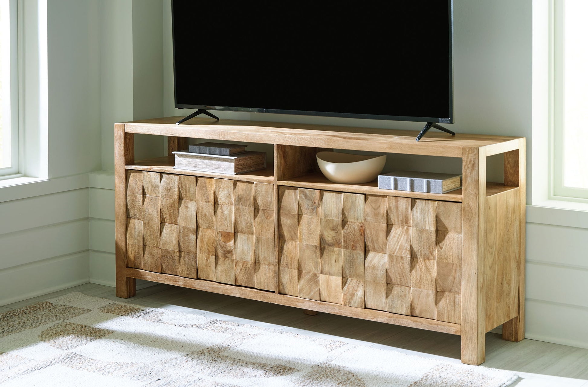 Hudwick - Natural Brown - Accent Cabinet - Hornell Furniture Outlet