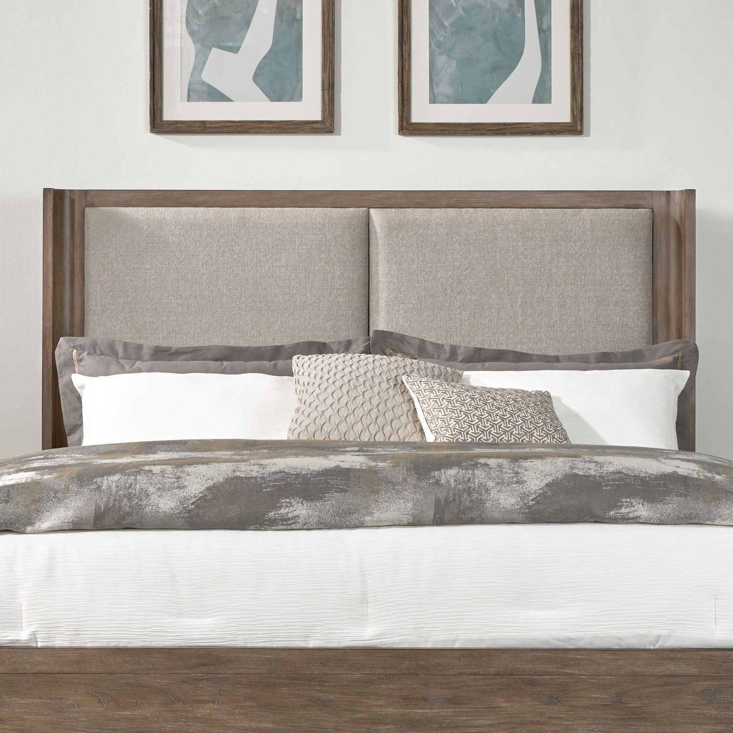 South Bend - Upholstered Shelter Headboard - Hornell Furniture Outlet