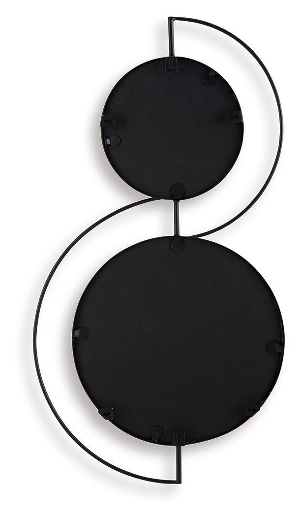 Shayham - Black - Accent Mirror - Hornell Furniture Outlet