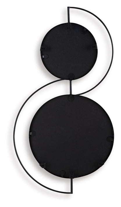 Shayham - Black - Accent Mirror - Hornell Furniture Outlet