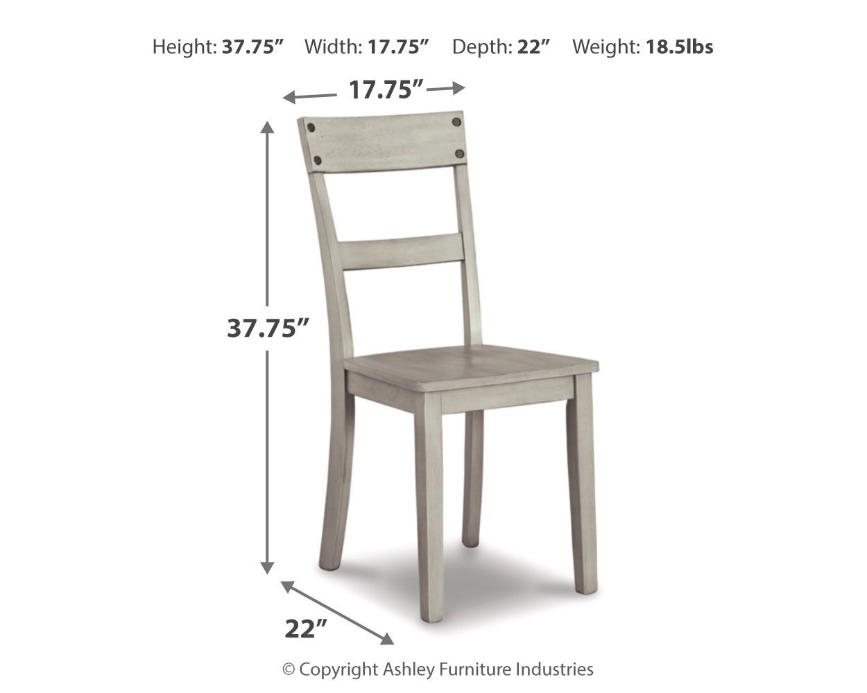 Loratti - Gray - Dining Room Side Chair (Set of 2) - Hornell Furniture Outlet