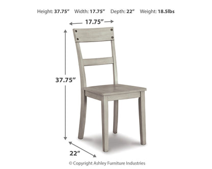 Loratti - Gray - Dining Room Side Chair (Set of 2) - Hornell Furniture Outlet