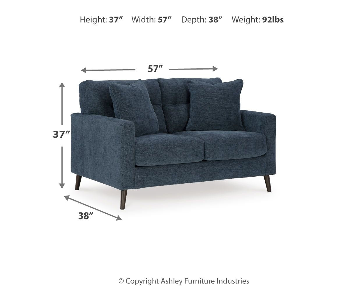 Bixler - Loveseat - Hornell Furniture Outlet