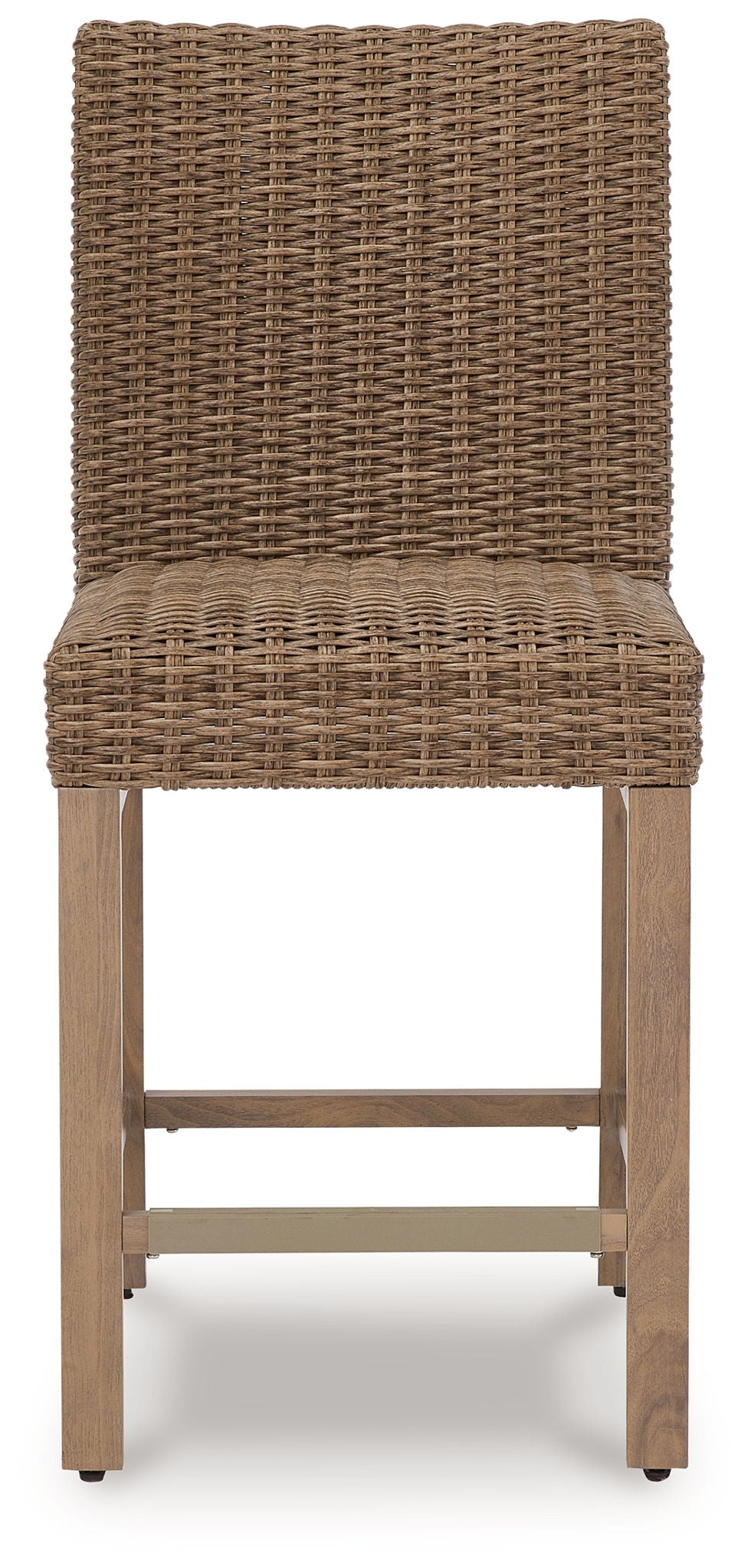 Walton Bridge - 5 Pc. - Square Bar Table W/Fire Pit, 4 Barstools - Driftwood - Hornell Furniture Outlet