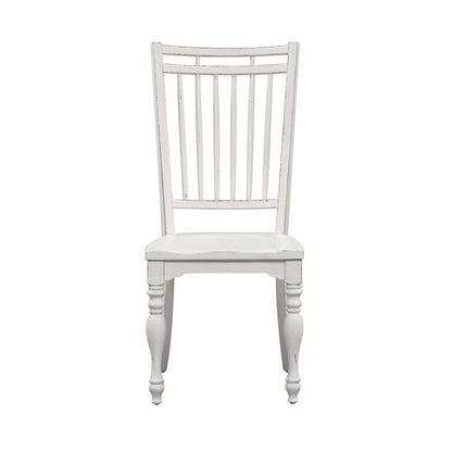Magnolia Manor - Spindle Back Side Chair - White - Hornell Furniture Outlet