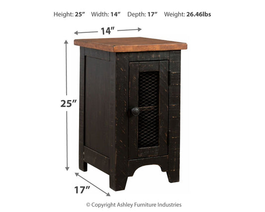 Valebeck - Black / Brown - Chair Side End Table - Hornell Furniture Outlet
