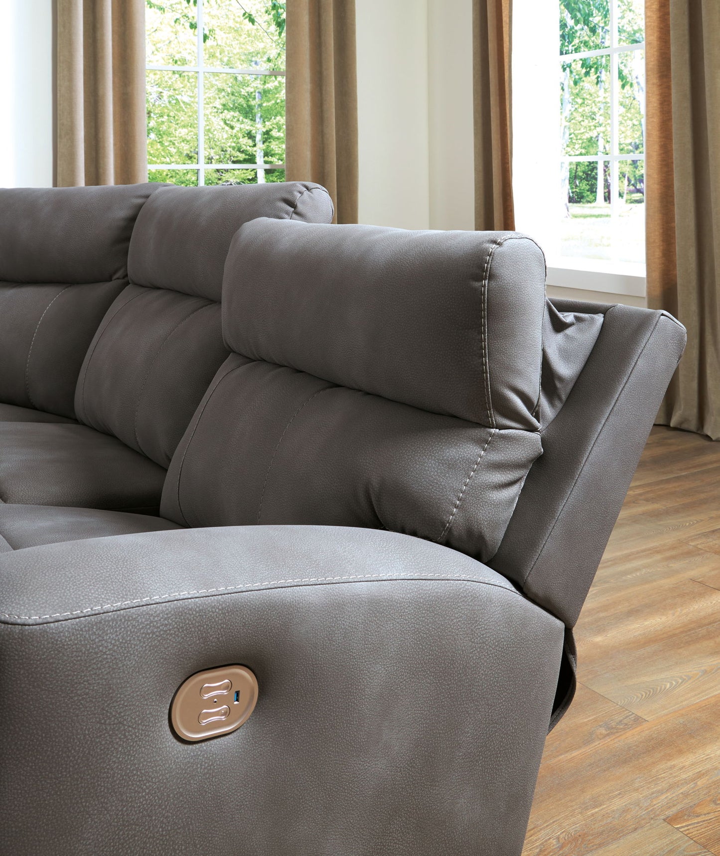 Next - Gen Durapella - Reclining Sectional - Hornell Furniture Outlet