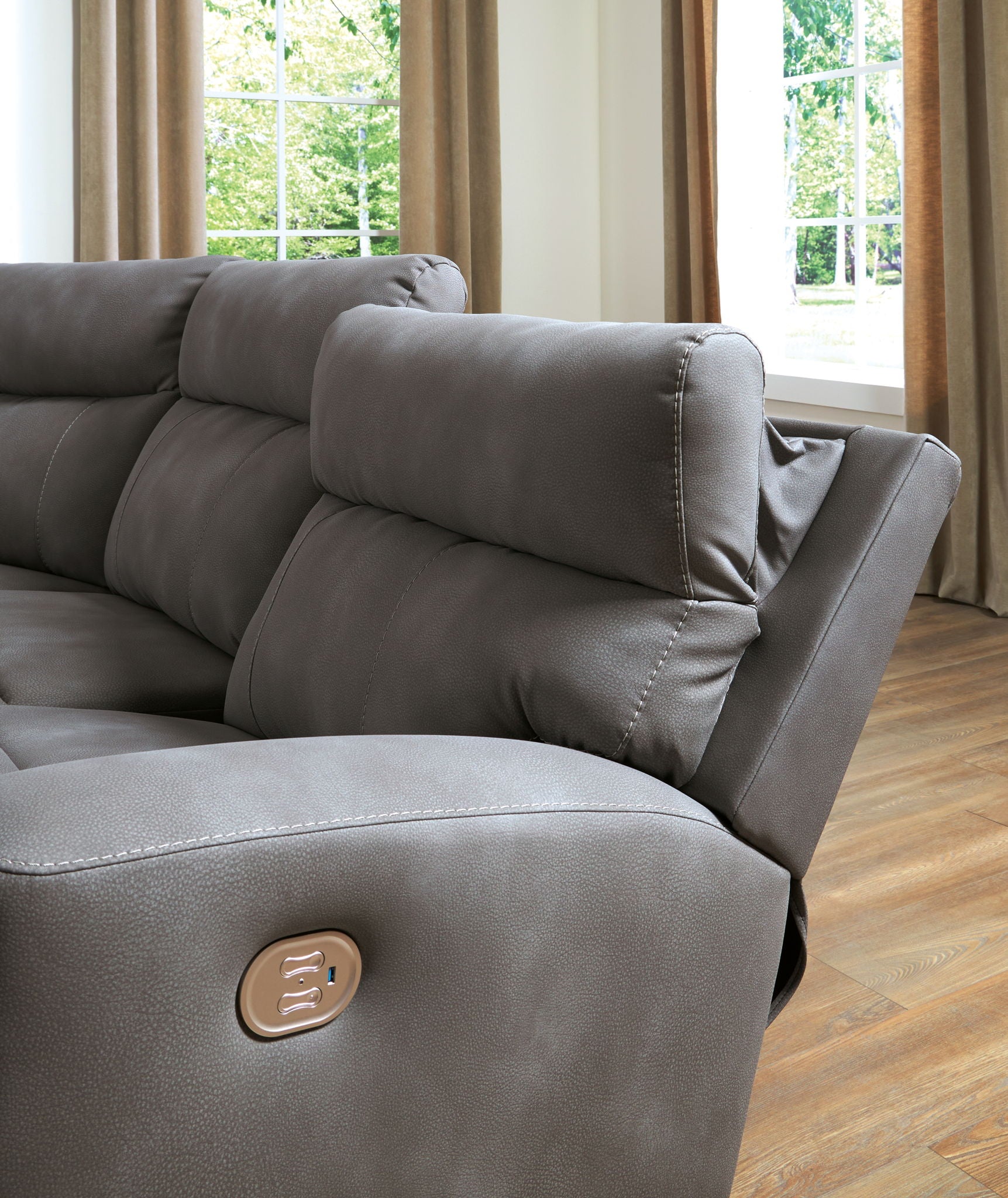 Next - Gen Durapella - Reclining Sectional - Hornell Furniture Outlet