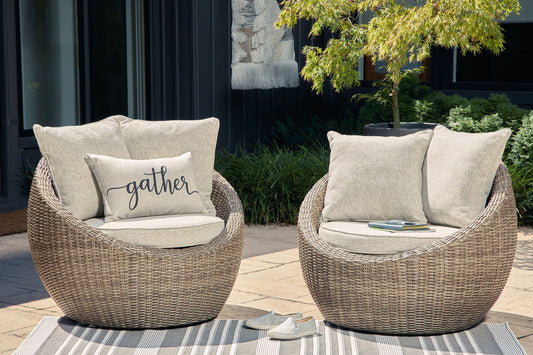 Danson - Swivel Lounge With Cushion - Hornell Furniture Outlet
