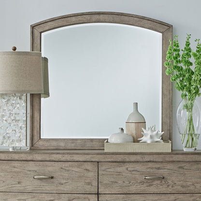 Avalon - Arched Mirror - Burnished Beige - Hornell Furniture Outlet