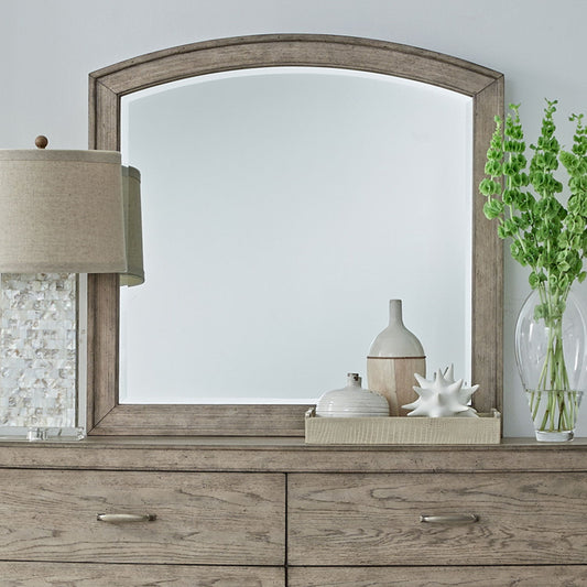 Avalon - Arched Mirror - Burnished Beige - Hornell Furniture Outlet