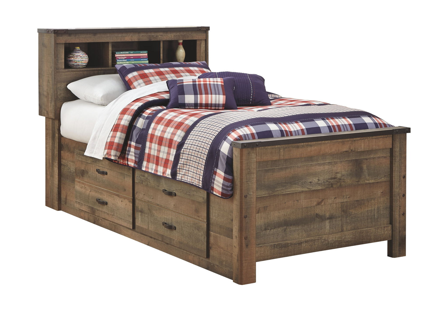 Trinell - Bookcase Bed With Storage - Hornell Furniture Outlet