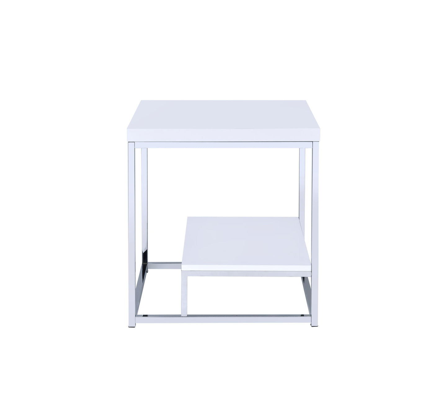Lucia - End Table - White - Hornell Furniture Outlet