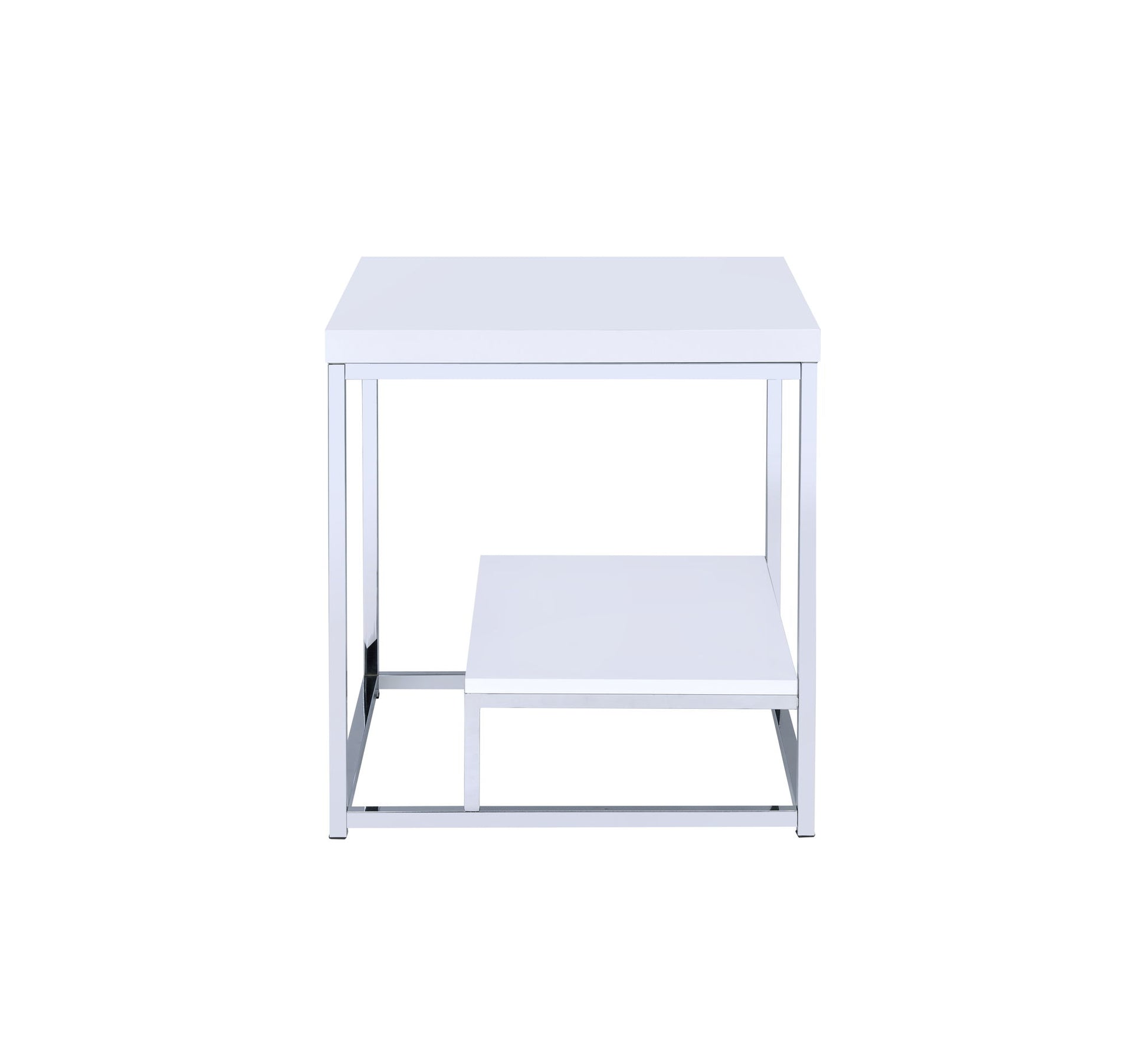 Lucia - End Table - White - Hornell Furniture Outlet