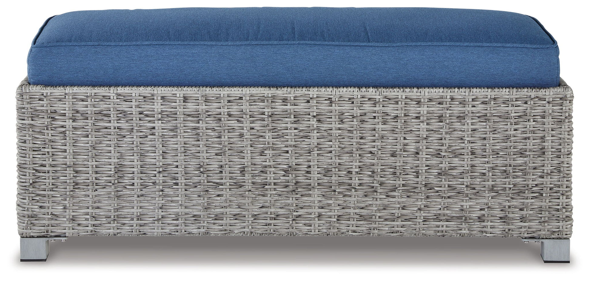 Naples Beach - Light Gray - Bench with Cushion - Hornell Furniture Outlet