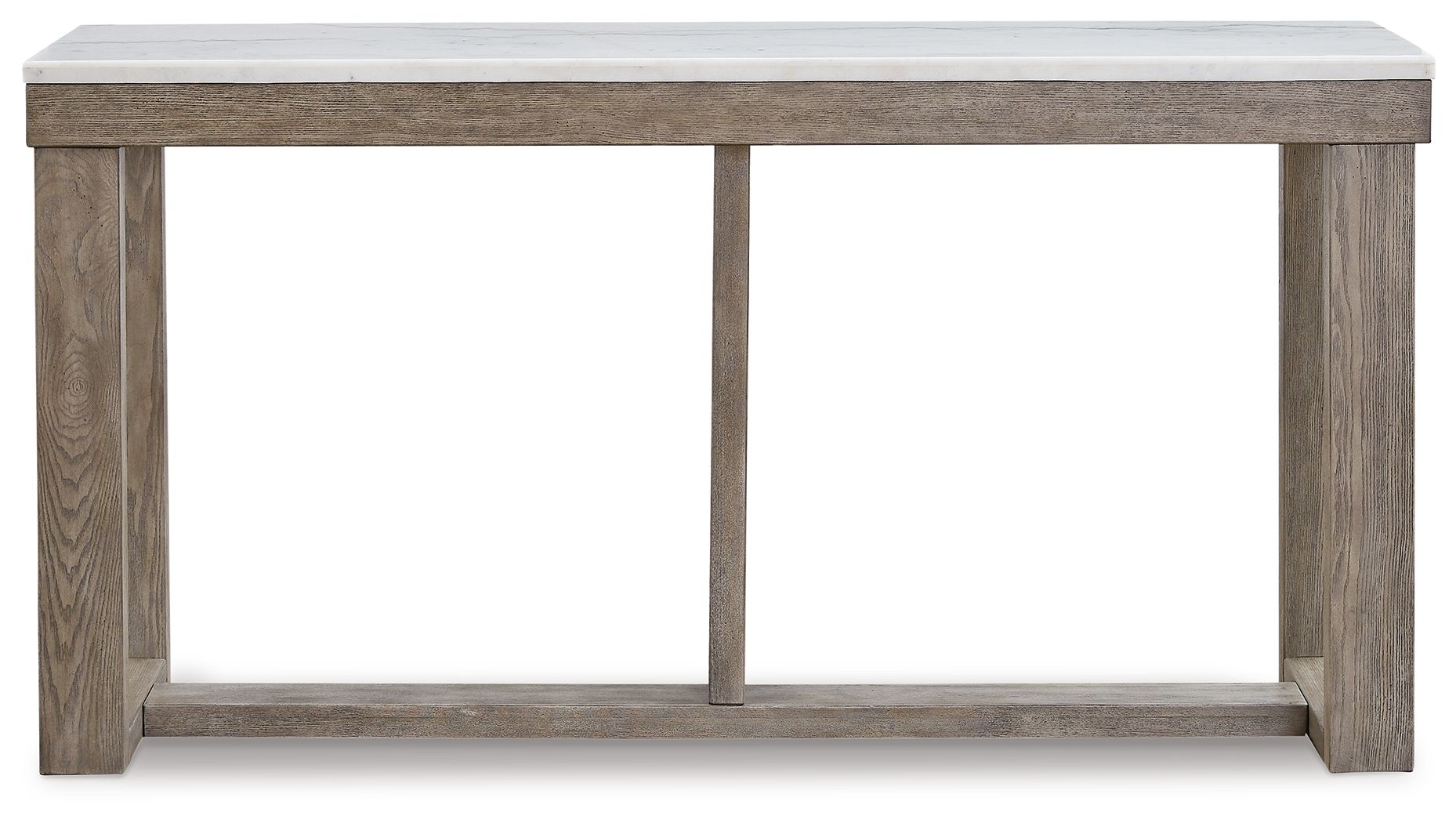 Loyaska - Brown / Ivory - Sofa Table - Hornell Furniture Outlet