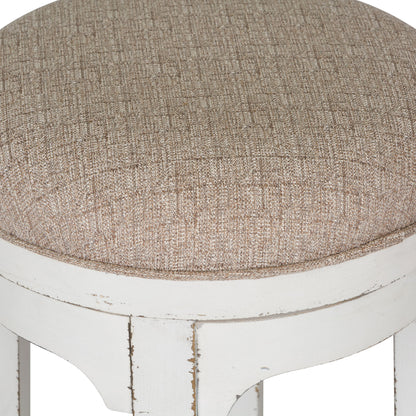 Magnolia Manor - Console Swivel Stool - White - Hornell Furniture Outlet