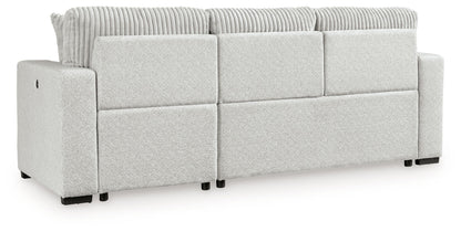 Wohlen - 2 - Piece Sectional With Pop Up Sleeper And LAF Corner Chaise - Alloy - Hornell Furniture Outlet