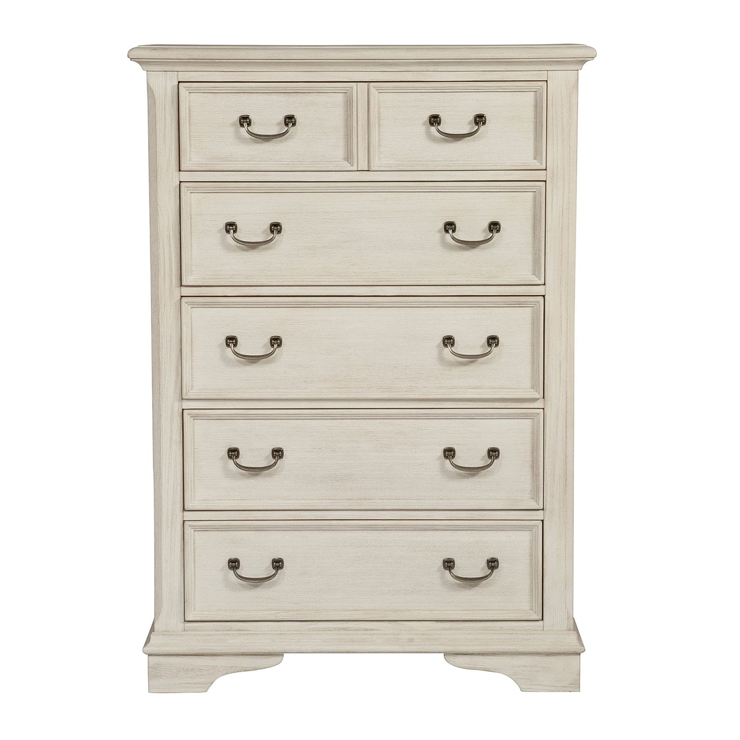 Bayside - 5 Drawer Chest - White - Hornell Furniture Outlet