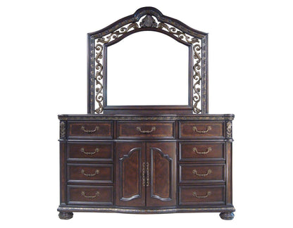 Monte Carlo - Dresser And Mirror - Dark Brown - Hornell Furniture Outlet