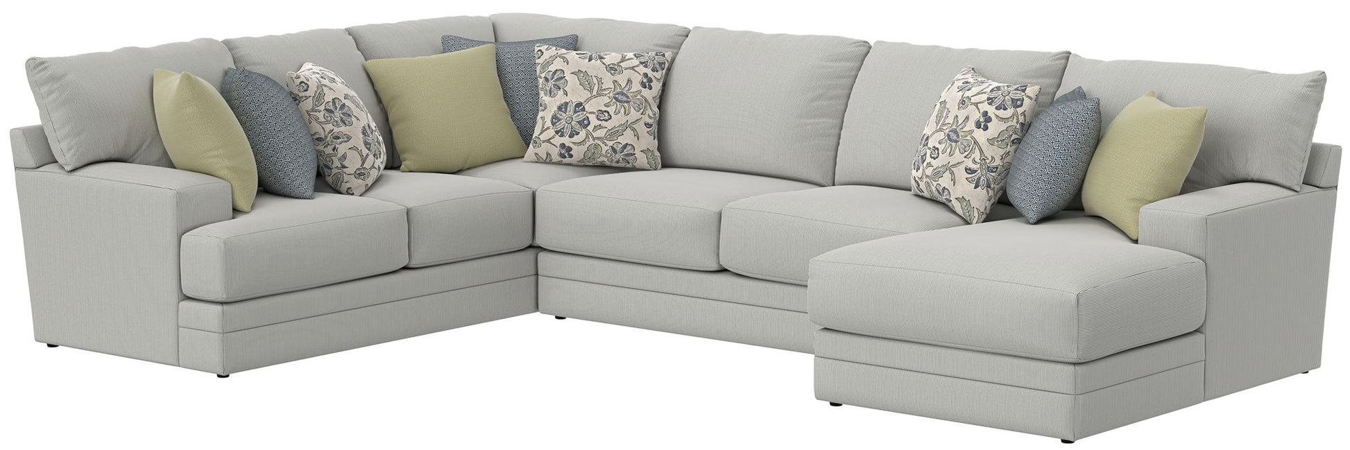 Stockbridge - Sectional With Comfort Coil Seating And 9 Accent Pillows Included - Hornell Furniture Outlet