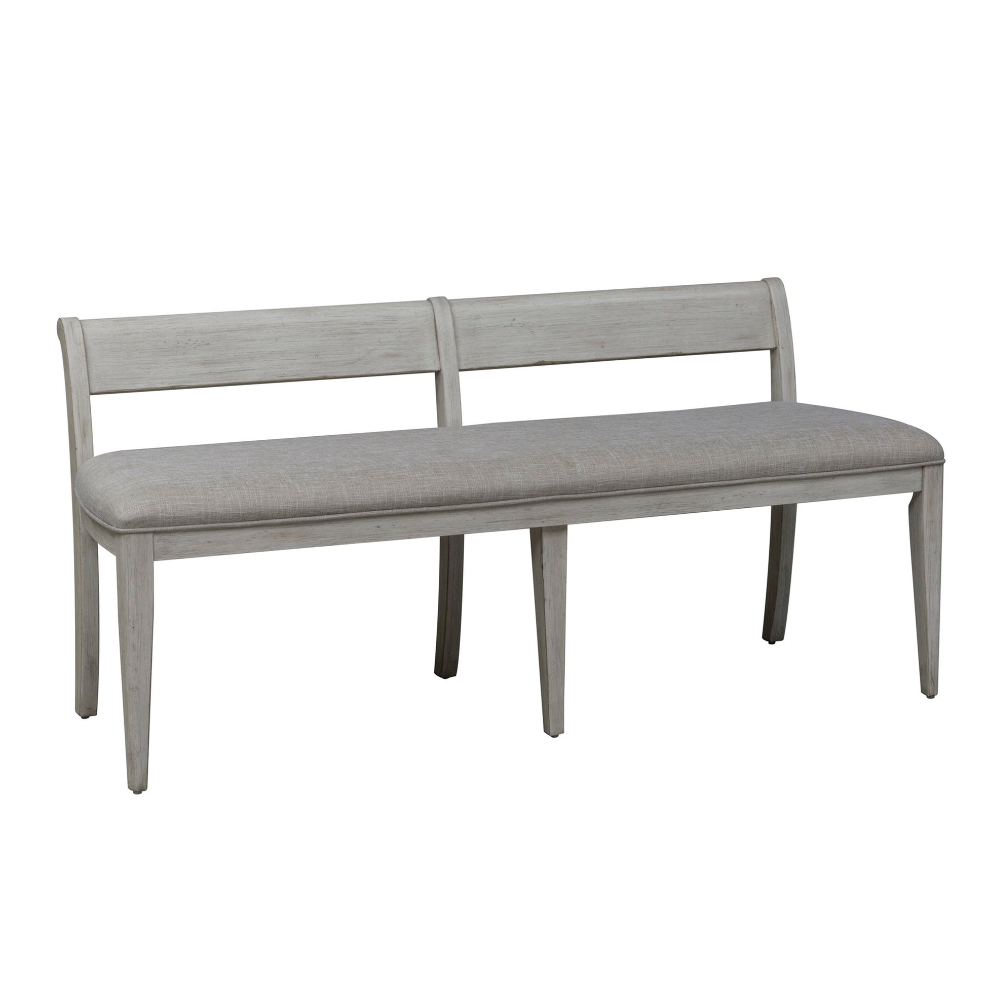 Farmhouse Reimagined - Upholstered Bench - White - Hornell Furniture Outlet