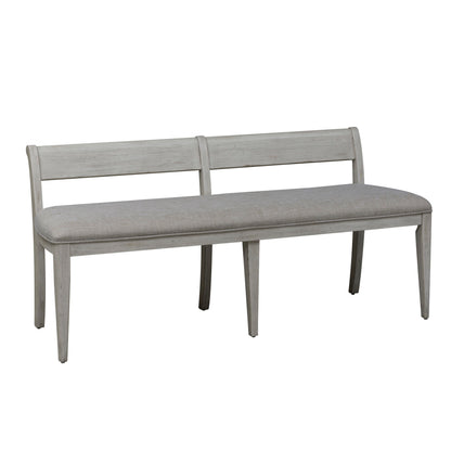 Farmhouse Reimagined - Upholstered Bench - White - Hornell Furniture Outlet