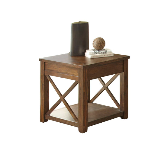 Lenka - 3 Piece Table Set - Brown - Hornell Furniture Outlet