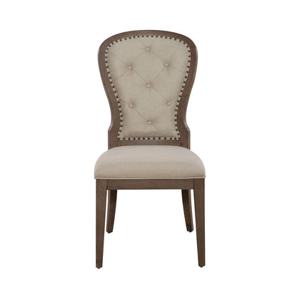 Americana Farmhouse - Upholstered Tufted Back Side Chair - Hornell Furniture Outlet