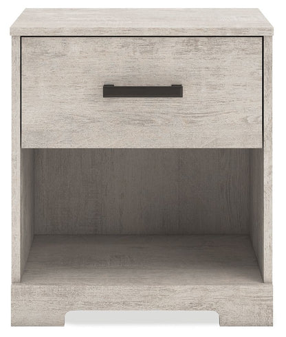 Shawburn - Gray - One Drawer Night Stand - Hornell Furniture Outlet