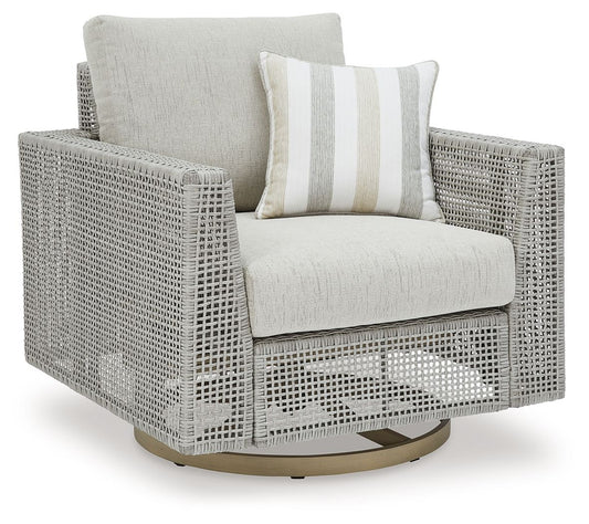 Seton Creek - Gray - Swivel Lounge With Cushion - Hornell Furniture Outlet