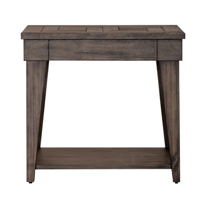Arrowcreek - Chair Side Table - Dark Brown - Hornell Furniture Outlet