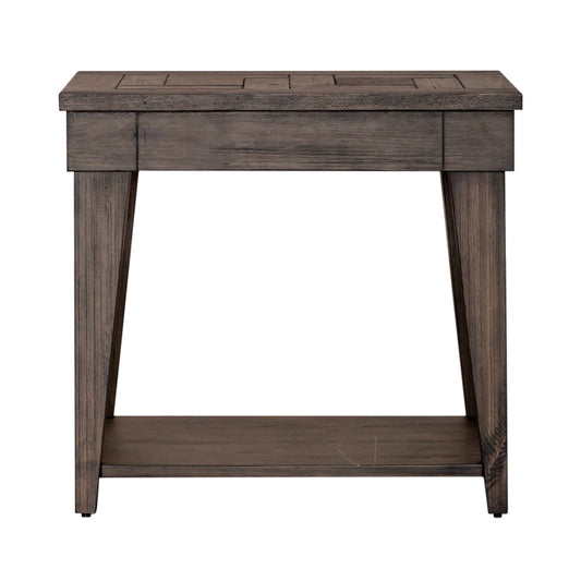 Arrowcreek - Chair Side Table - Dark Brown - Hornell Furniture Outlet